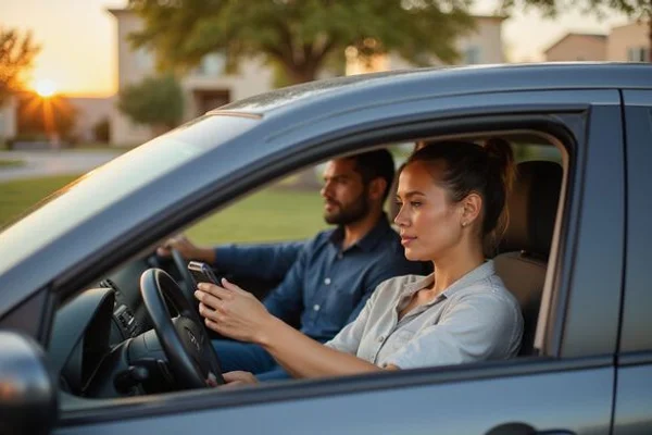 Gig delivery driver reviewing weekly earnings on a phone