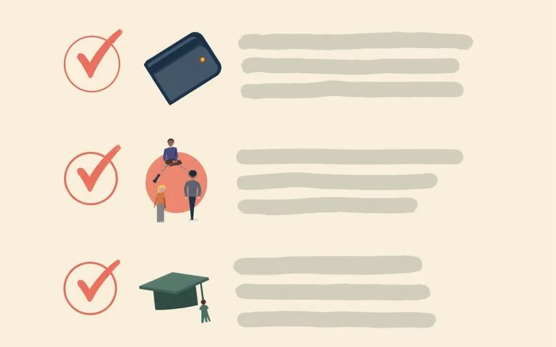 Checklist graphic of tax credit eligibility factors
