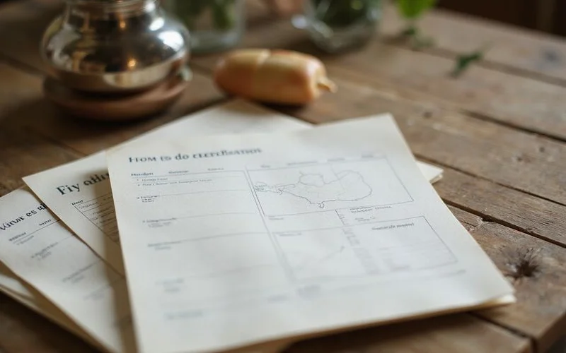 Calendar with a yearly reminder circled beside paperwork