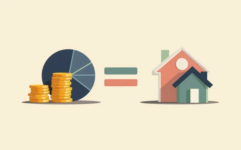 Equation graphic: gross monthly income divided by rent